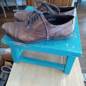 Born Brown Leather Flats